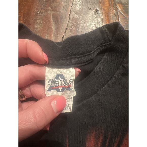 Vintage Styx Shirt Mens XL Black World Tour Concert Rock Band Logo Album Tee - Picture 11 of 11